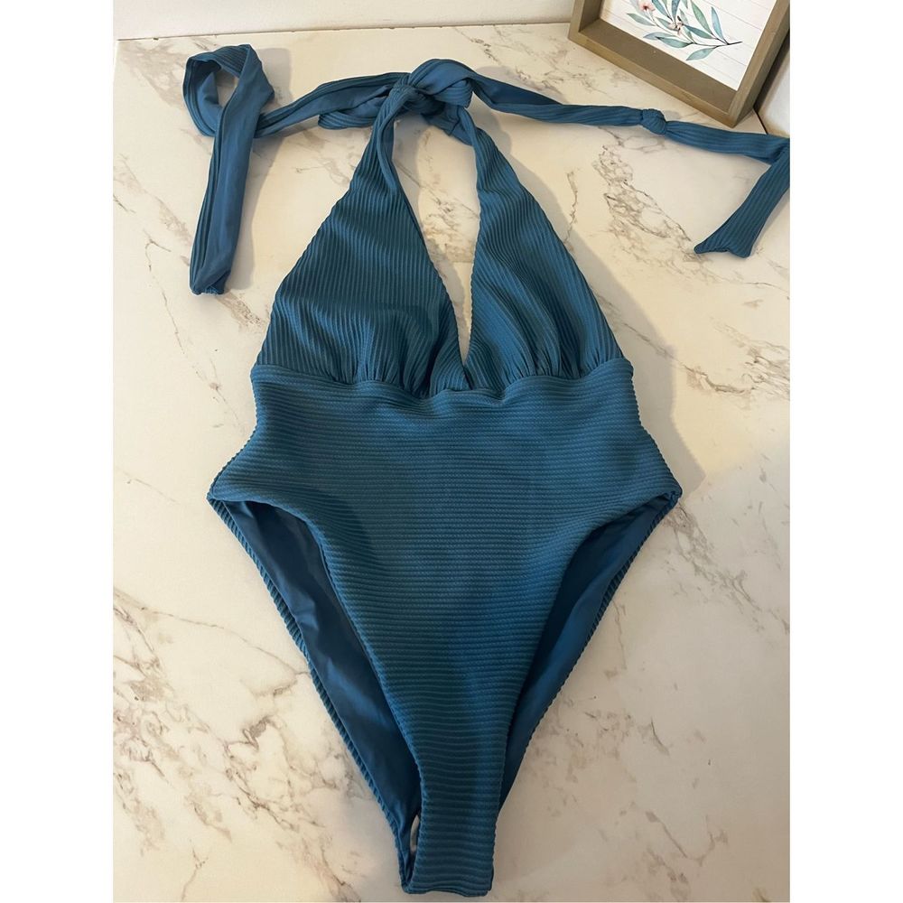 L*Space Teal One Piece Swimsuit